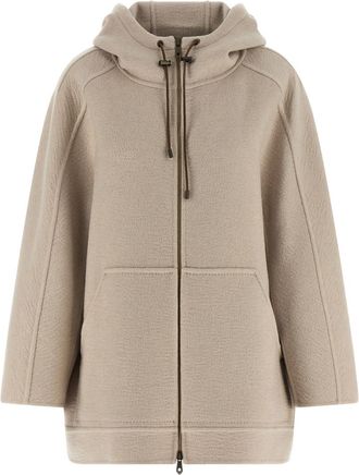 Max Mara Beige Hood Trench Coat