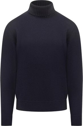 FILIPPO DE LAURENTIIS Coltrui - Heren - Coltruien - Blauw - L - Wol - Truien & Vesten