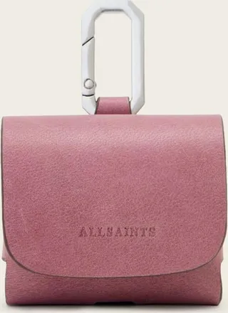 AllSaints Leather AirPod Leather Hex Case, Size: One Size