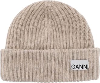 Ganni Hats In Beige Wool
