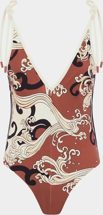 Alemais Otis V-Neck One-Piece Swimsuit