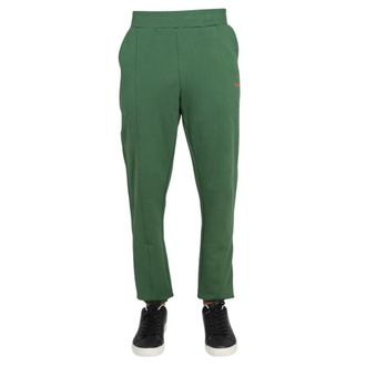 Paul Smith Sweatpants met elastische tailleband - Heren - Broeken - Groen - Maat: S Katoen