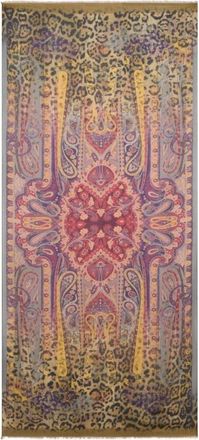 Etro Accessoires, Dames, Veelkleurig, ONE Size, Wol, Sjaal met D&eacute;grad&eacute; Dierenprint