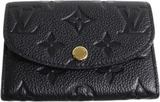 Louis Vuitton Pre-owned Wallets, female, Black, Size: ONE SIZE Pre-owned Portemonnaie Rosalie Monogram Empreinte Coin Case