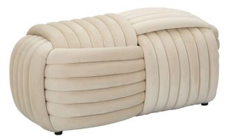 OEM Banco Softy Crema Cm 90x45x45