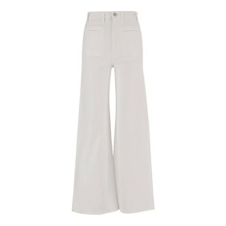 Khaite Wide Trousers, female, White, Size: W27 Cotton Jeans