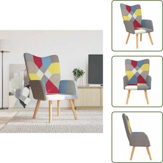 vidaXL The Living Store Poltrona Relax in Tessuto Patchwork - Design patchwork