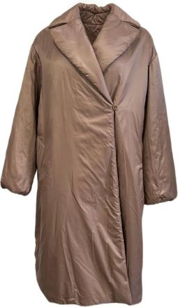 Max Mara Womens Cube Greenco Cameluxe Long Coat In Beige