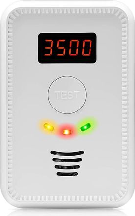 OEM Detector De Fugas De Gas, Detector De Gas Natural Y Detector De Mon&oacute;xido De Carbono, Enchufable Para Cocina, Para Enchufe Europeo De Gnl/co2