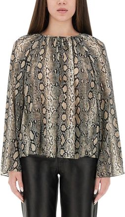 Michael Kors Animal Print Blouse-Donna