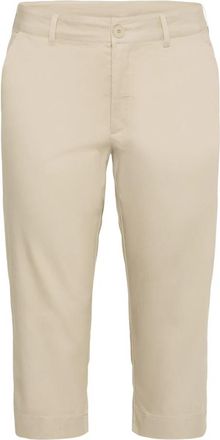 Kaffe Curve Veergrijs Capri Broek - Dames - Vrijetijds broeken - Beige - 3XL - Broeken