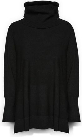Elena Miro Viscose coltrui sweater - Dames - Coltruien - Zwart - L - Polyester - Truien & Vesten