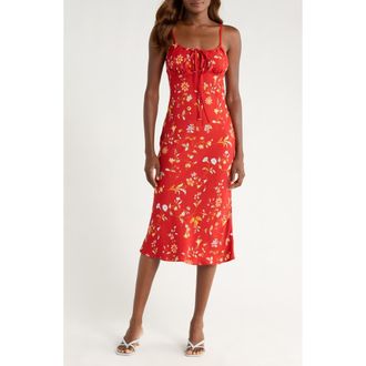 Reformation Camira Floral Empire Waist Slipdress in Borsa at Nordstrom Rack, Size 12