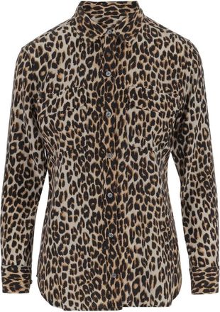 Equipment Leopard Silk Shirt