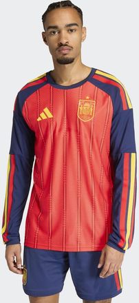 adidas Spain 26 Home Authentic - Maglia a maniche lunghe rosso acceso