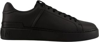 Balmain B-Court Trainers - Heren - Sneakers - Zwart - 40 EU - Leer - Schoenen