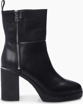DKNY Womens Talley Platform Boots - Black - Size: 6.5