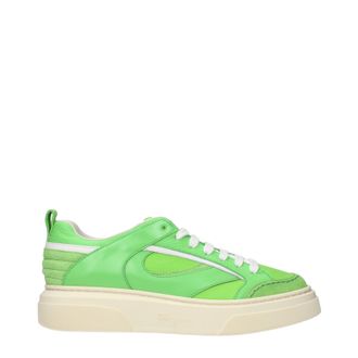 Ferragamo Cassina Herens Sneakers groen/limoen leer