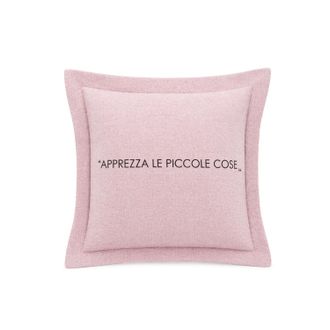 KASANOVA Cuscino divano 30x30 cm scritta Quotes malva