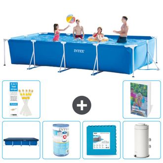 Intex Piscina Con Estructura Rectangular - 450x220x84 Cm - 7-piezas S80