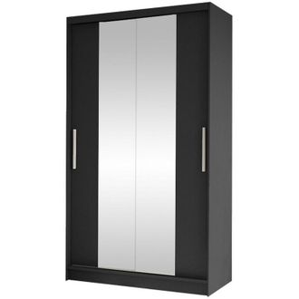 Mirjan24 Armario Closico 163, Negro, 200x100x58cm, Puertas De Armario: Correderas, N&uacute;mero De Estantes: 4