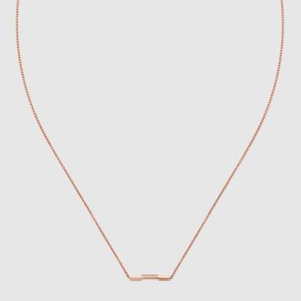 Gucci Link To Love 18k Necklace, Rose Gold, Rose Gold