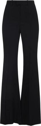 Balenciaga Flared Broeken voor Trendy Looks - Dames - Wijde Broeken - Zwart - XS - Broeken