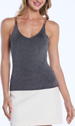 Shelli Segal Chain Strap Sweater Tank in Peacoat at Nordstrom Rack, Size X-Large