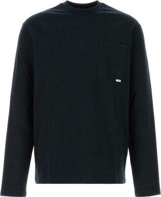Jil Sander Black Solid Crew Neck T-Shirt