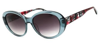 Anne Klein AK7081 020 Womens Sunglasses Grey Size 55