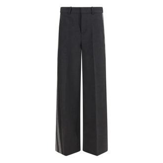 P.A.R.O.S.H. Pantalones de Pierna Ancha - Trousers - Mujer - Gris - M