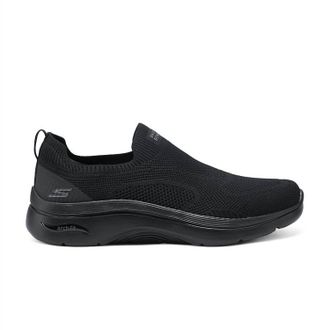 Skechers Womens Go Walk Arch Fit Iconic Shoes In Black
