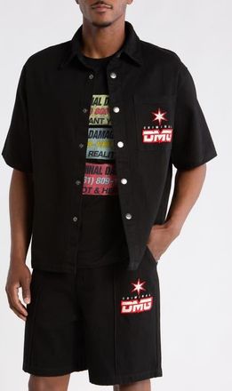 Criminal Damage Star Logo Shirt in Black at Nordstrom, Size Xx-Large