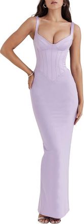 House of CB Breeze Corset Gown in Pastel Lilac at Nordstrom, Size X-Small A