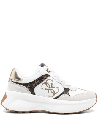 Guess Co Luckei sneakers - women - Leather/Rubber/Rubber/Fabric/Rubber - 38 - White
