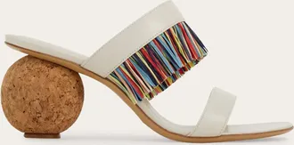 Ferragamo Women Fringed sandal White Size 10.5