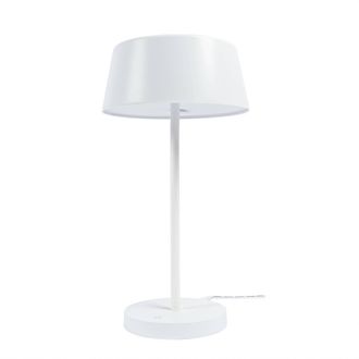 Lindby L&aacute;mpara De Mesa Led milica En Blanco Metal - Lindby