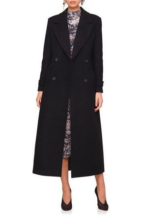 Avec Les Filles Tailored Maxi Coat in Black at Nordstrom Rack, Size Small