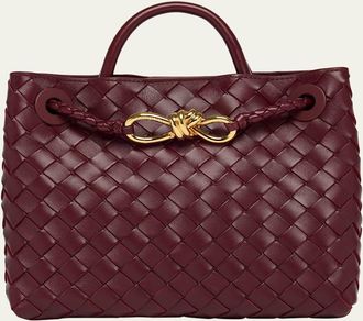 Bottega Veneta Andiamo Small Leather Top-Handle Bag