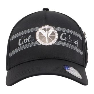 Carlo Colucci Basecap met metalen logo-opdruk - unisex - Petten - Zwart - ONE Size - Polyester - Accessoires