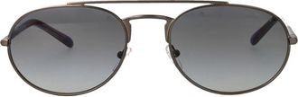 Emporio Armani Ea 2171 Aviator Zonnebril - Heren - Zonnebrillen - Grijs - 57 MM - Accessoires