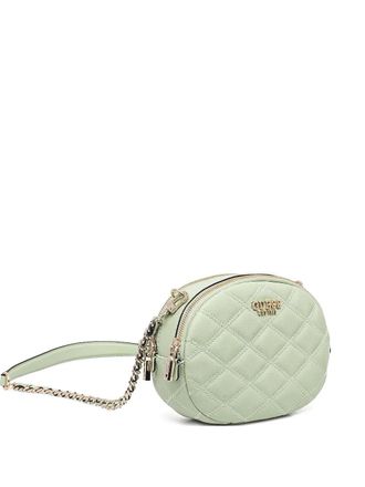 Guess Co quilted chain-link cross-body bag - Green