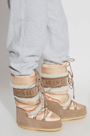 Moon Boot Snow Boots MB ICON PEARLY PLUS, Womens, Beige