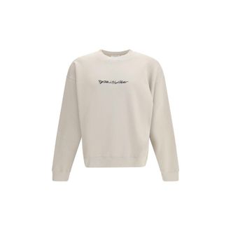Off-white Beige Cotton Mens Sweatshirt