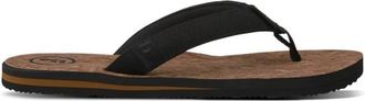 FoamLife Mully Cork Sandalen f&uuml;r Herren | schwarz/braun
