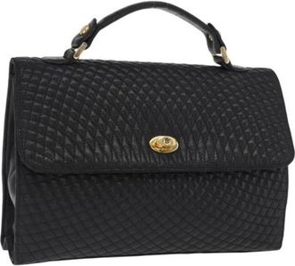 Bally Pre-owned Handbags, female, Black, Size: ONE SIZE Pre-owned Leather Handbag