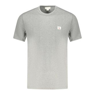 Calvin Klein T-Shirts, male, Gray, Size: 2XL Short-Sleeved T-Shirt