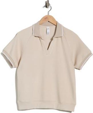 Yogalicious Luvie Pique Polo in Mist Sand at Nordstrom Rack, Size X-Large