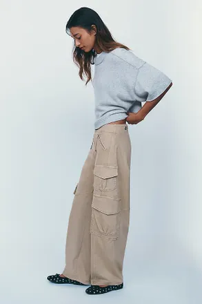 Pilcro Aero Wide Leg Cargo Pants