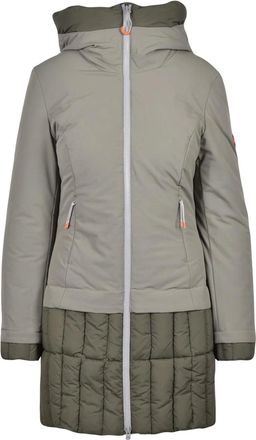 Dekker Sage Green Padded Polyamide-Blend Coat